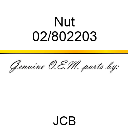 Nut 02/802203