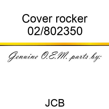 Cover, rocker 02/802350