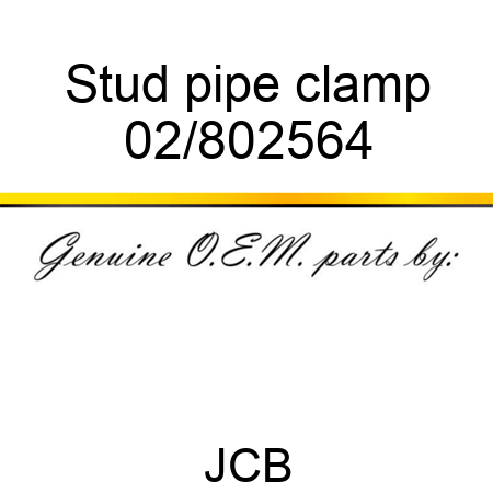 Stud, pipe clamp 02/802564