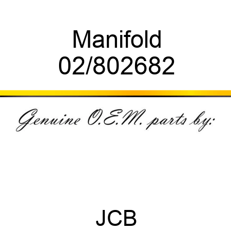 Manifold 02/802682