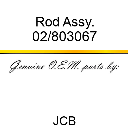 Rod, Assy. 02/803067