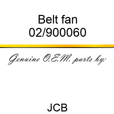 Belt, fan 02/900060