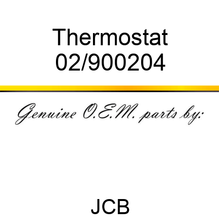 Thermostat 02/900204