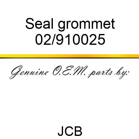 Seal, grommet 02/910025