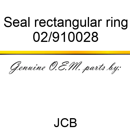 Seal, rectangular ring 02/910028