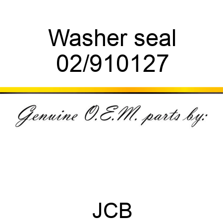 Washer, seal 02/910127