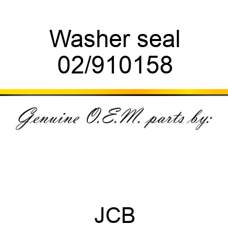 Washer, seal 02/910158