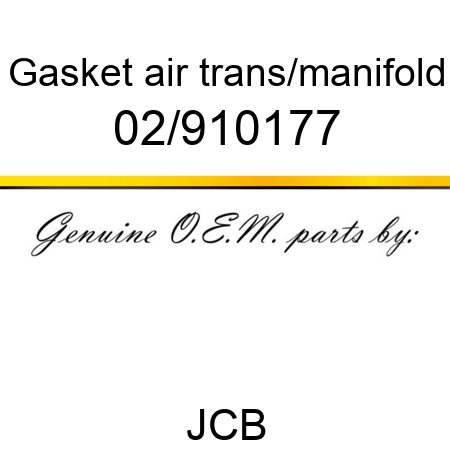 Gasket, air trans/manifold 02/910177