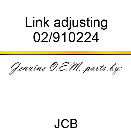 Link, adjusting 02/910224