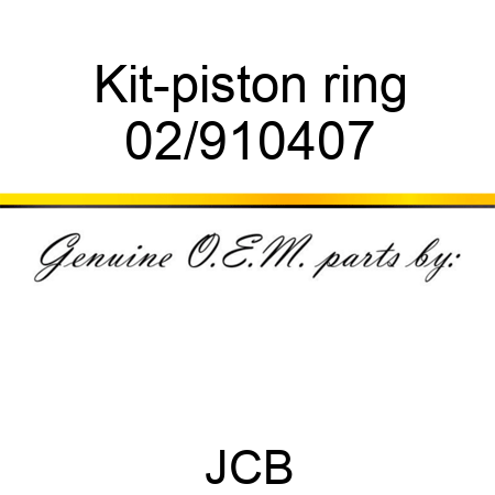Kit-piston ring 02/910407