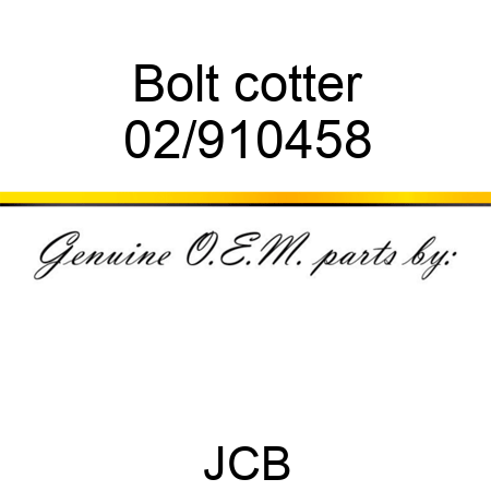 Bolt cotter 02/910458