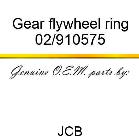 Gear, flywheel ring 02/910575
