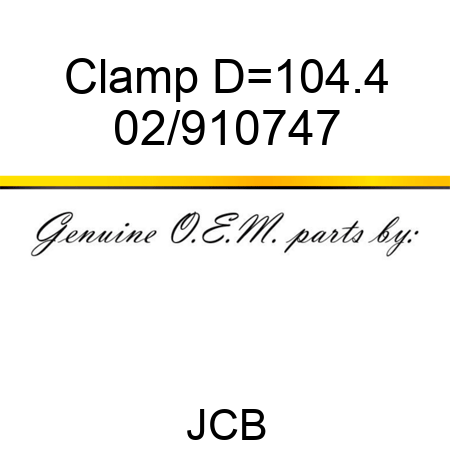 Clamp, D=104.4 02/910747