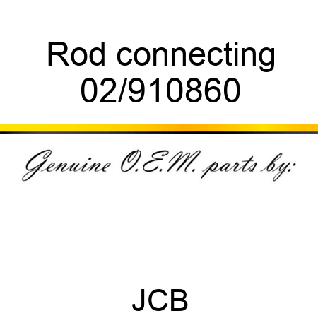 Rod, connecting 02/910860