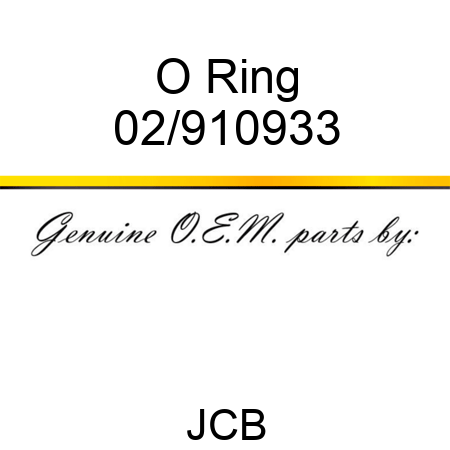 O Ring 02/910933