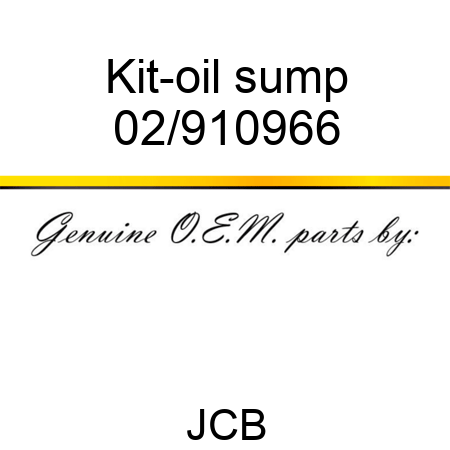 Kit-oil sump 02/910966