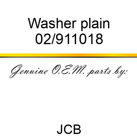 Washer, plain 02/911018