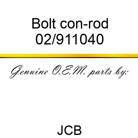 Bolt, con-rod 02/911040