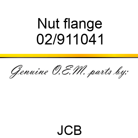 Nut, flange 02/911041