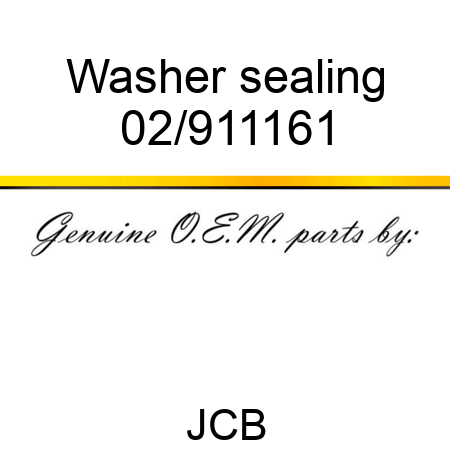 Washer, sealing 02/911161