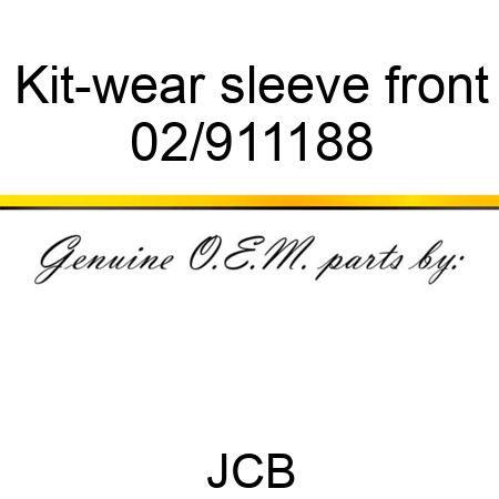 Kit-wear sleeve, front 02/911188