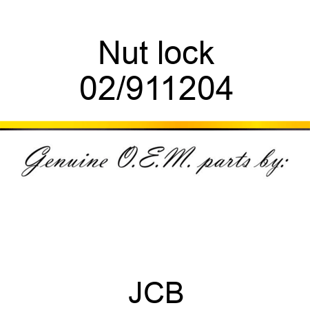 Nut, lock 02/911204