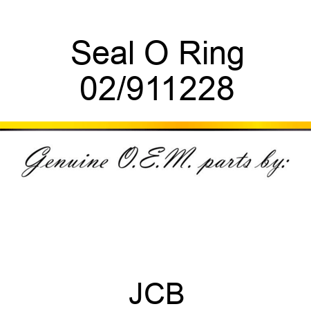 Seal, O Ring 02/911228