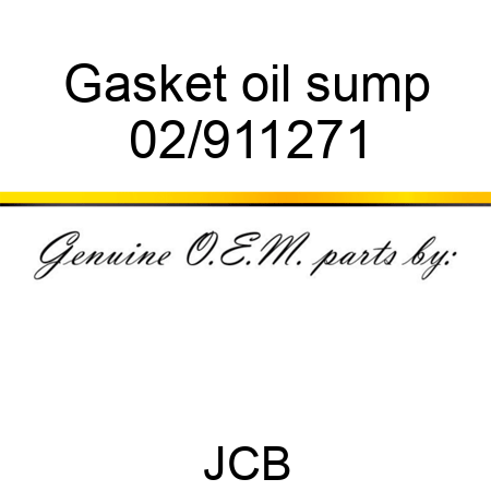 Gasket, oil sump 02/911271