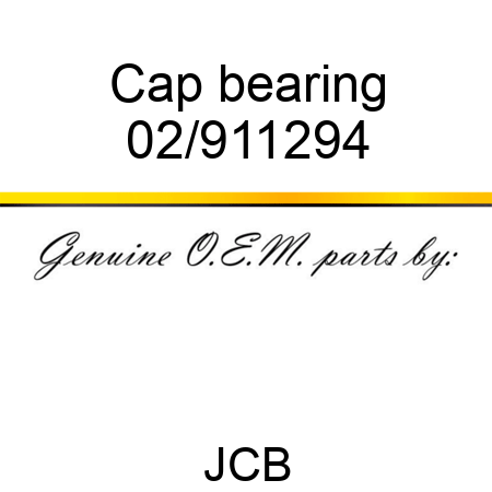Cap, bearing 02/911294