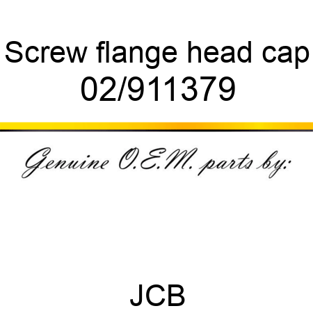 Screw, flange head cap 02/911379