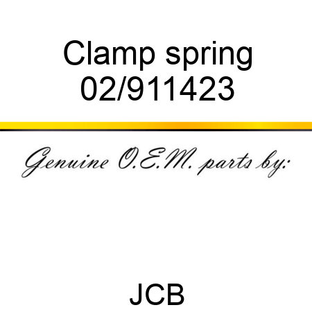 Clamp, spring 02/911423