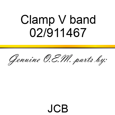 Clamp, V band 02/911467