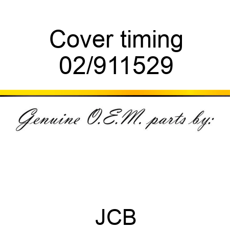 Cover, timing 02/911529