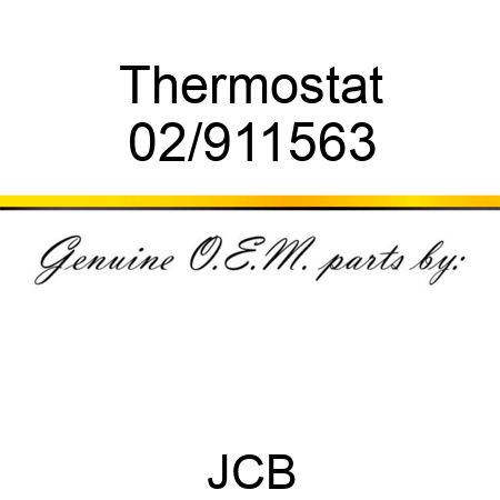 Thermostat 02/911563