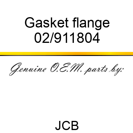 Gasket, flange 02/911804