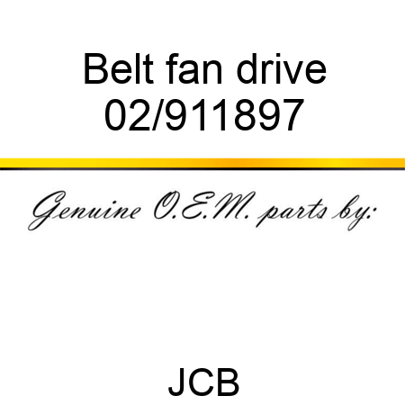 Belt, fan drive 02/911897