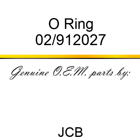 O Ring 02/912027