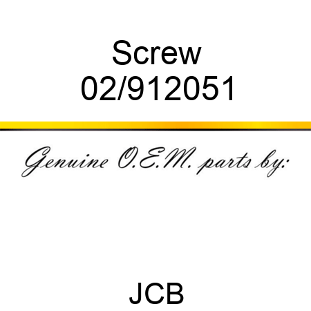 Screw 02/912051