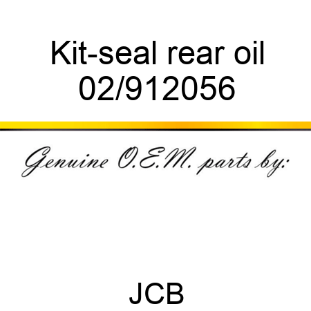 Kit-seal, rear oil 02/912056