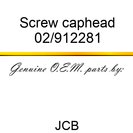 Screw, caphead 02/912281