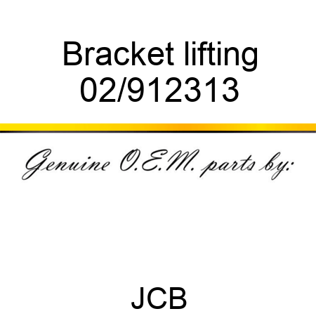 Bracket, lifting 02/912313