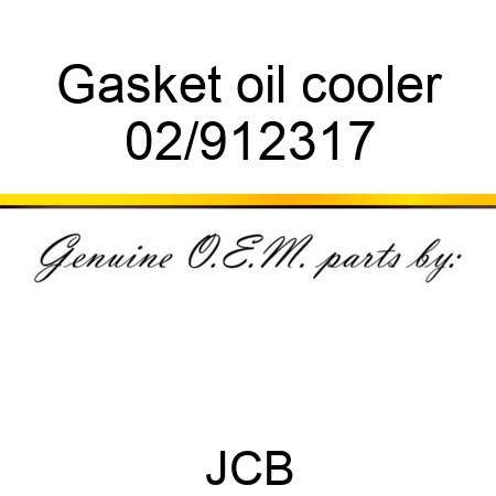 Gasket, oil cooler 02/912317