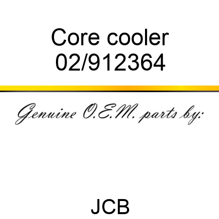 Core, cooler 02/912364