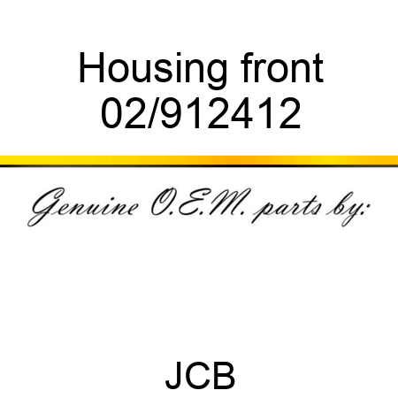 Housing, front 02/912412