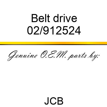 Belt, drive 02/912524