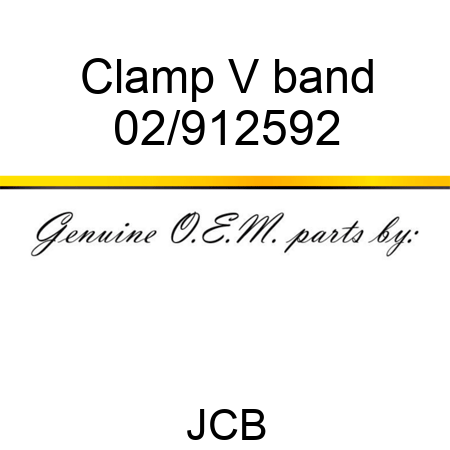 Clamp, V band 02/912592