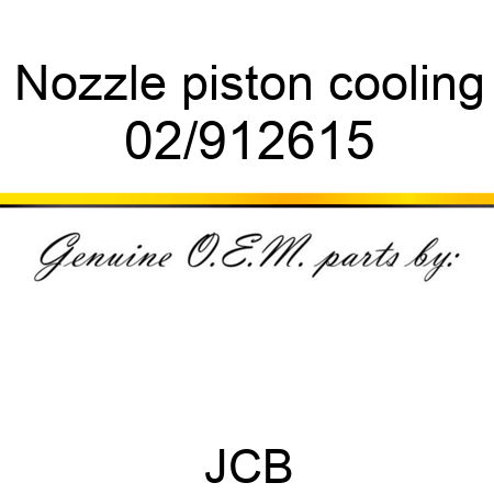 Nozzle, piston cooling 02/912615