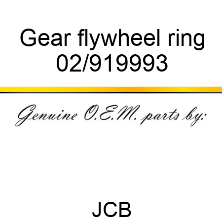 Gear, flywheel ring 02/919993