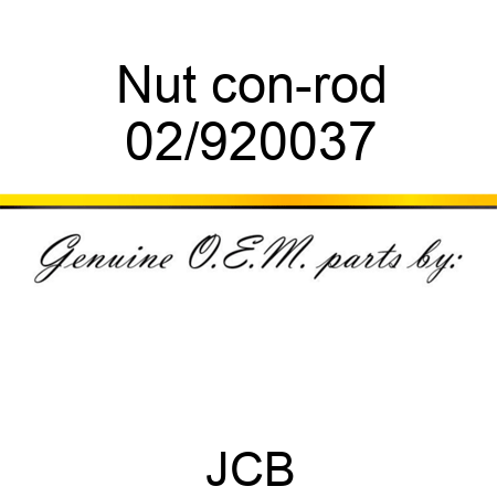 Nut, con-rod 02/920037