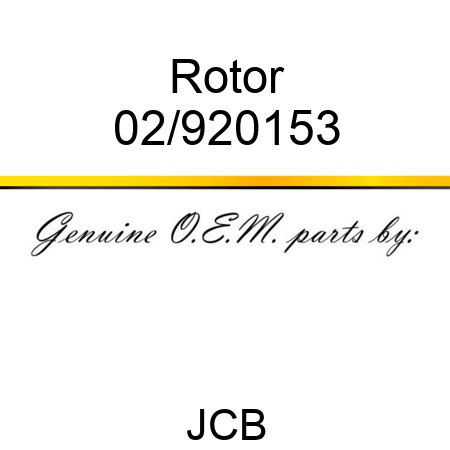 Rotor 02/920153